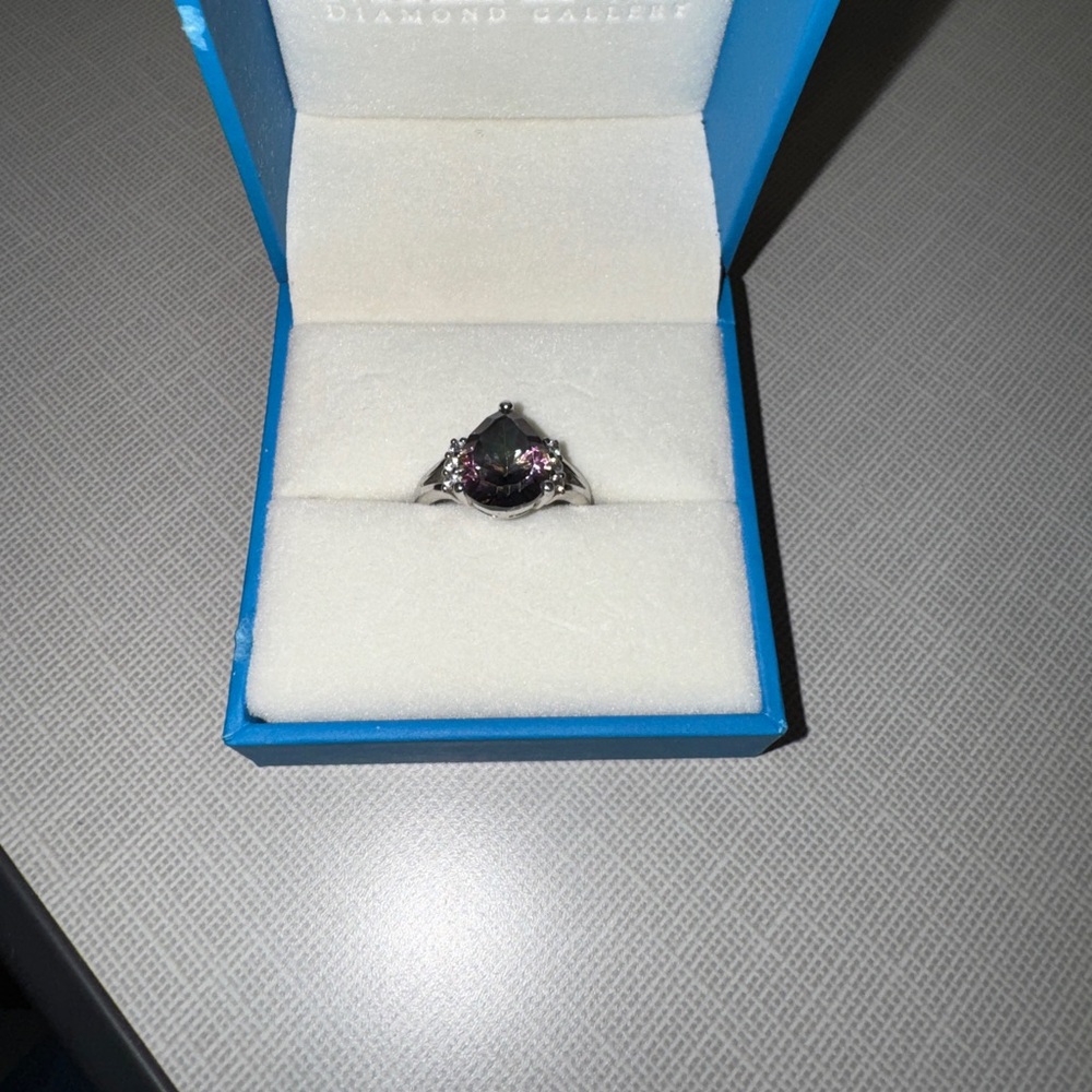 Mystic Topaz Engagement Ring